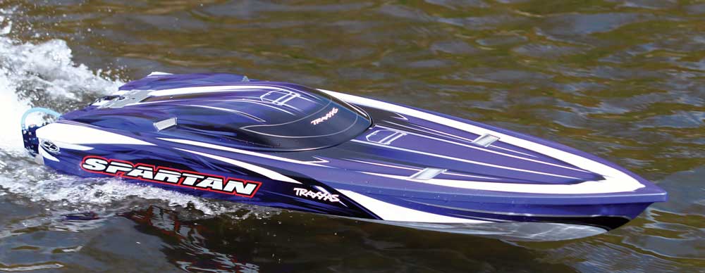 rc boat traxxas spartan