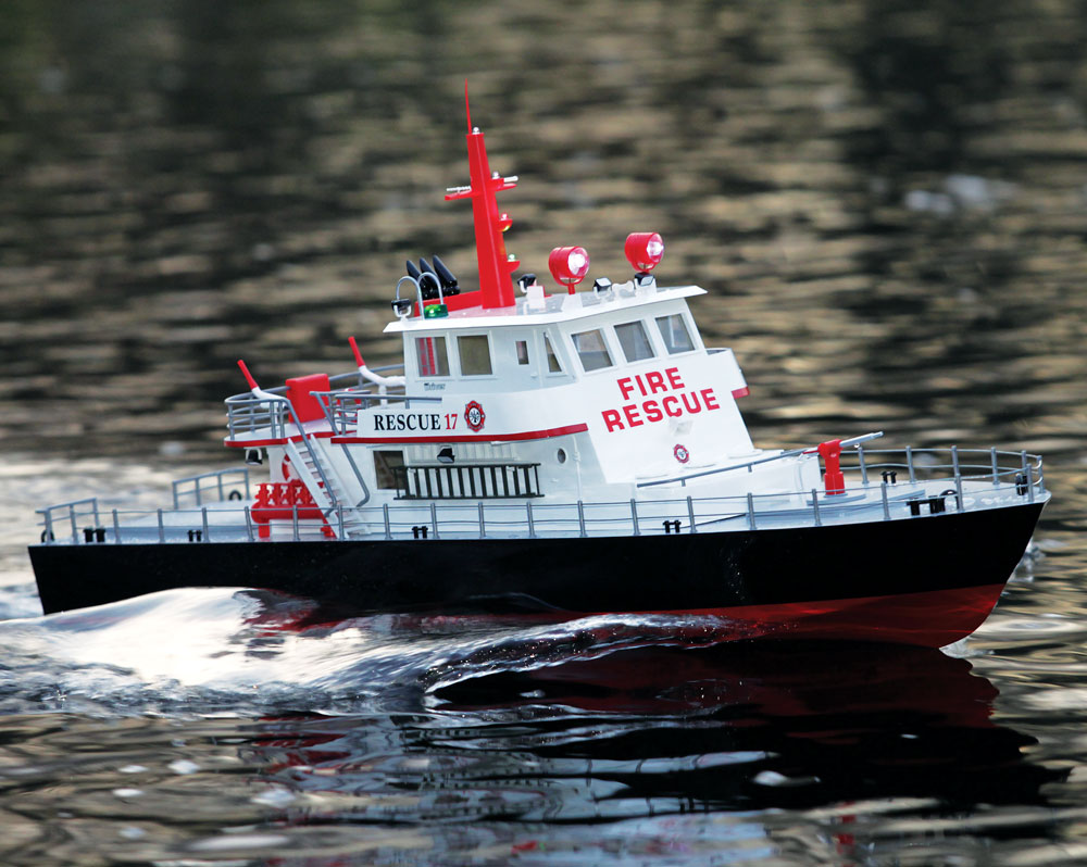 rc fire boat